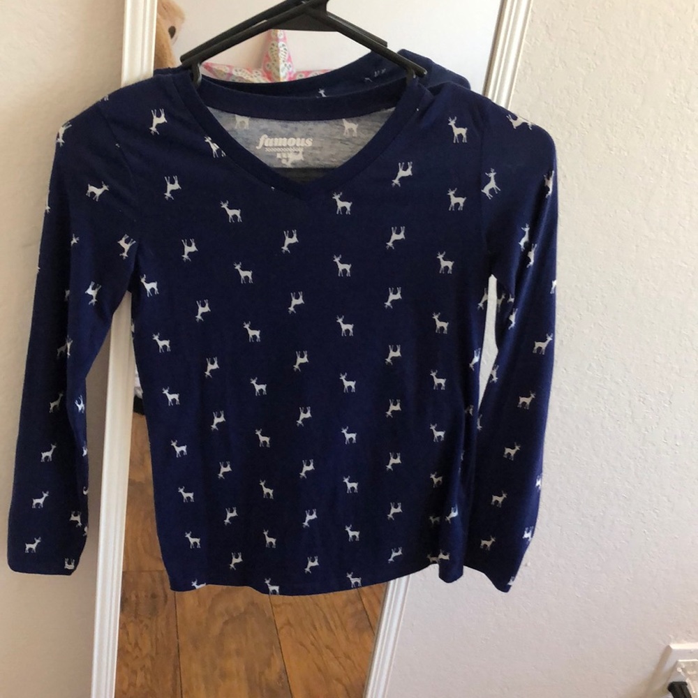 Girls deer long sleeve shirt
